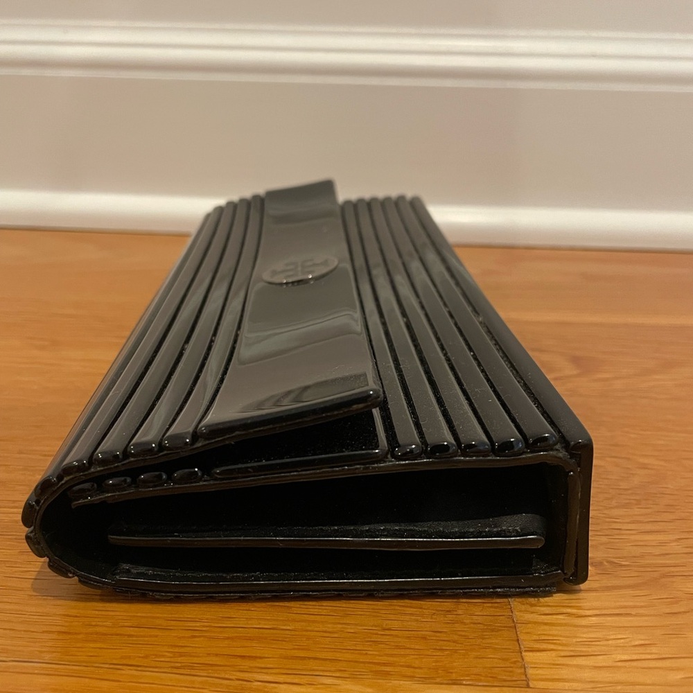 Tory Burch Glossy Black Clutch - Picture 5 of 6